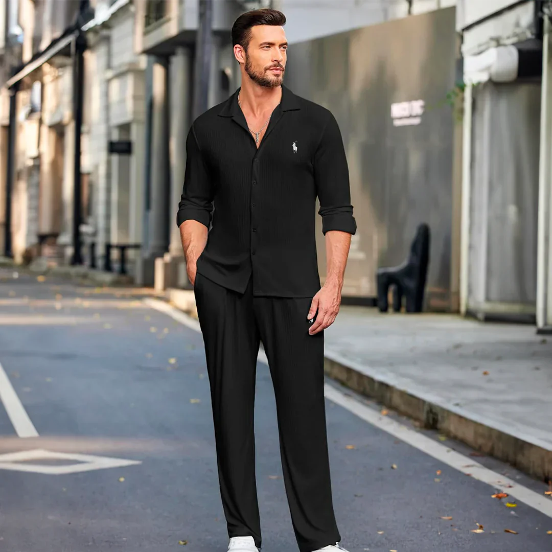 [ERHALTEN SIE 2 FÜR 1] Premium Herren-Set Schwarz