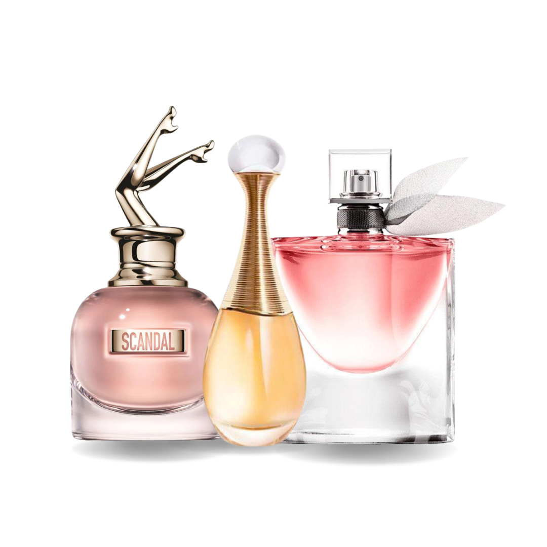 3 Parfums der Extraklasse – JPG Scandal, J’Adore & LVB (ZAHLEN SIE 1, ERHALTEN SIE 3)